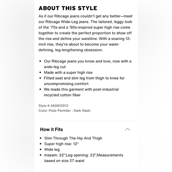 LEVIS Ribcage Wide Leg Jeans - Picture 11 of 11